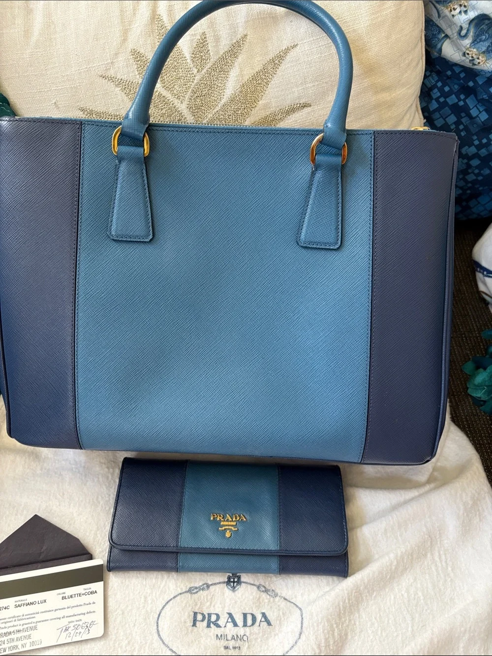 Prada saffiano leather